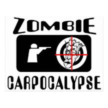 Caza de Carpocalypse del zombi Tarjeta Postal