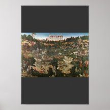 Caza de los ciervos y del verraco por Cranach D. Ä Posters