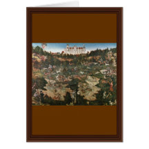 Caza de los ciervos y del verraco por Cranach D. Ä Tarjeton