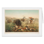 Caza del bisonte (0008A) Tarjeton