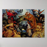 Caza del tigre y del león de Rubens Peter Paul Impresiones