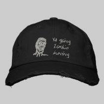 Caza del zombi de Ya que va gorras bordados