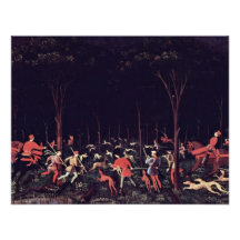 Caza en la noche de Uccello Pablo (la mejor calida Invitaciones Personalizada