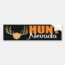 Caza Nevada Pegatina De Parachoque
