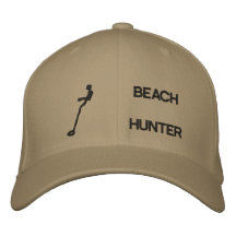 Cazador de la playa gorras bordadas