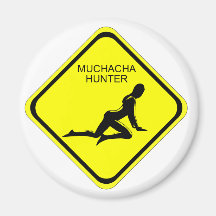 cazador del muchacha imán para frigorífico