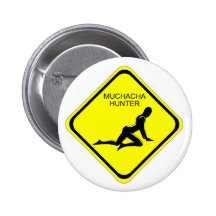 cazador del muchacha pin