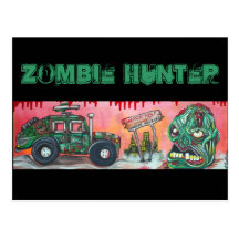 Cazador del zombi tarjeta postal