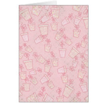 CCB FLORAL ROSADO LINDO DE LAS MACETAS DEL DIBUJO  FELICITACION 