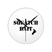 Cebo de Squatch Relojes De Pared