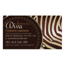 Cebra de Choc del café elegante con las tarjetas d
