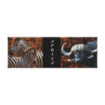 cebra del búfalo de África de los animales del saf Impresion De Lienzo