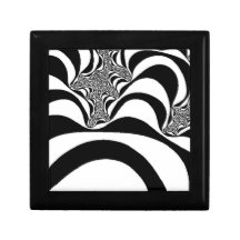 Cebra del fractal cajas de joyas