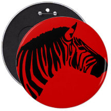 CEBRA EN EL BOTÓN ROJO PIN