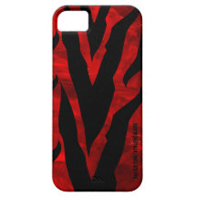 Cebra Iphone rojo 5 iPhone 5 Funda