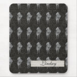 Cebra negra Mousepad personalizado modelo