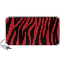 Cebra negra y roja mini altavoz