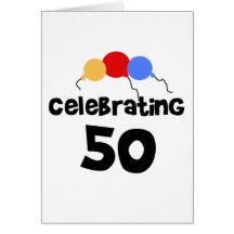 Celebración de 50 tarjeta