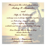 Celebración de la línea de la playa de la playa invitaciones personales 