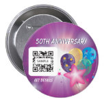 Celebración de la plantilla del botón pin