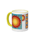 Celebración de la taza Sun-De cerámica, global del