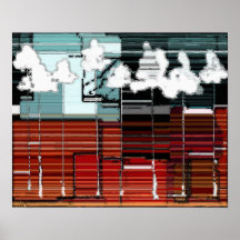 Celebración de los árboles - poster abstracto