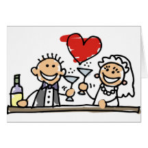 Celebración del boda tarjetón