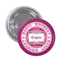Celebración del cumpleaños pin