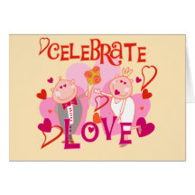 Celebre a la tarjeta del día de San Valentín del a