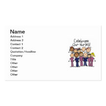 Celebre a nuestras enfermeras tarjetas de visita