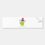 Celebre el cuarto (insecto androide Droid) Etiqueta De Parachoque