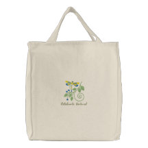 Celebre la bolsa de asas bordada naturaleza de la 