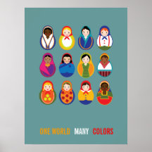 Celebre la cultura y el mundo de la diversidad una poster