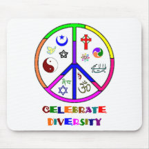 Celebre la diversidad tapete de ratones