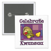 Celebre la fruta de Kwanzaa Pin