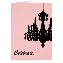 Celebre la lámpara Notecard Tarjetón