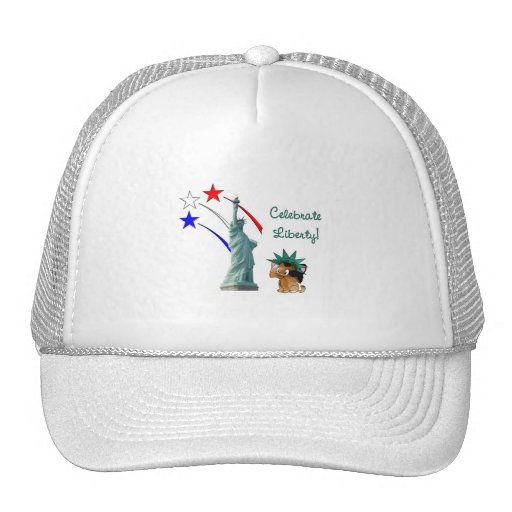 Celebre la libertad gorro de camionero