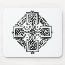 Celtic cross pattern mousepads