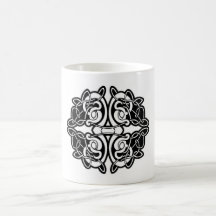 celtic en la taza blanca