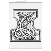 Celtic pattern - black and white karten