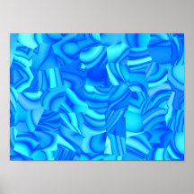 Células azules impresiones