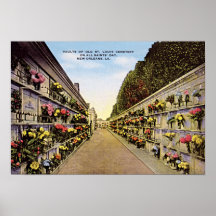 Cementerio 1930 de New Orleans, Luisiana St. Louis Impresiones