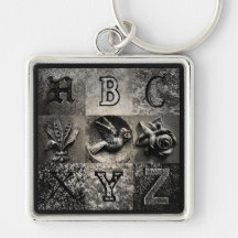 Cementerio ABCs Llavero Personalizado