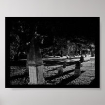 Cementerio viejo histórico en St Augustine la Flor Poster