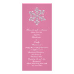 Cena del ensayo del copo de nieve del invierno invitaciones personalizada