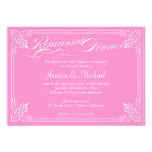 Cena ornamental de moda del ensayo invitacion personalizada