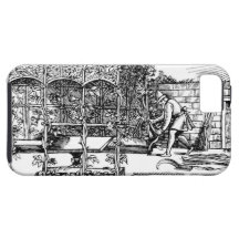 Cenador que es construido como sombra contra el so iPhone 5 Case-Mate protectores