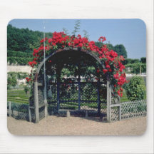 Cenador Rosa-cubierto blanco - Villandry, flowe de Alfombrillas De Ratones