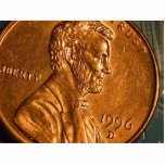 Centavos Lincoln de cobre del penique Escultura Fotografica