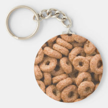 Centenares de anillos del cereal del chocolate llaveros